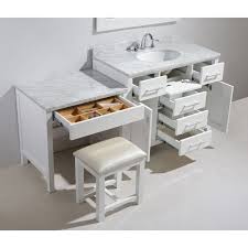 White Vanity Set With Makeup Table