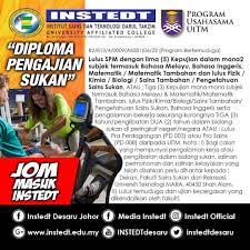 Academy of language studies department of english language. On Twitter Course Yang Kerjasama Dengan Uitm Iaitu Diploma Pengajian Sukan Di Instedtdesaru Boleh Mohon Jika Minat Untuk Belajar Sports Management Biomechanics Exercise Physiology And More Visit Https T Co Ua0mga2kgp For Info Intake