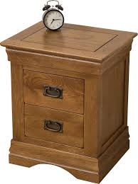 Our modern and stylish artiss bedside table features a sleek paper finish with elegant aluminium handles to complete the look. French Chateau Solid Oak Bedside Table Modern Furniture Direct