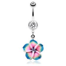 The extensive line of elegant plumerias from maui divers jewelry is inspired by these exotic tropical flowers of hawaiʻi found blooming on every island. Clear Hawaiian Plumeria Flower Belly Button Ring Rebel Bod
