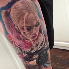 As you know, harley is. Margot Robbie Harley Quinn Tattoo On Arm