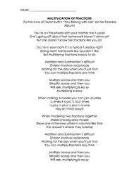 / check it out / how should i describe ya? Multiplying Fractions Taylor Swift Parody Of You Belong With Me Lyrics Wrkst