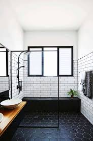 Black And White Bathroom Ideas 2020 19 Black And White Bathroom Decor In 2020 Modern Bathroom Tile Bathroom Remodel Master Bathroom Design
