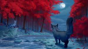 Maybe you would like to learn more about one of these? Download 2048x1152 Fantasy Foxes Autumn Forest Moon Fantasy Creature Stars Wallpapers Wallpapermaiden
