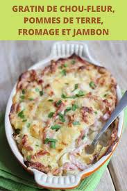 Gratin De Chou Fleur Pommes De Terre Fromage Et Jambon Avec Images Gratin De Choux Recettes De Cuisine Gratin De Chou Fleur