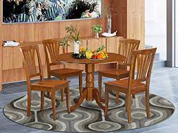 The linon sasha breakfast nook makes a striking alternative for a dinette table, offering a perfect place for breakfast, casual meals, and midnight snacks. Amazon Com 5 Pc Kitchen Nook Dining Set Breakfast Nook Table And 4 Dining Chairs Table Chair Sets