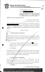 Gobierno del Estado de Mexico Tribunal de lo Contencioso Administrative