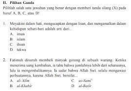 Kunci jawaban buku pendidikan agaman islam sma jilid 3 kelas 12 penerbit erlangga !!! Jawaban Pg Ayo Berlatih Bab 1 Halaman 12 Pai Kelas 7 Lebih Dekat Dengan Allah Swt Bastechinfo