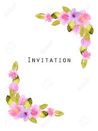 Document border template green flowers decoration free vector in. Corner Border Frame With Pink Flowers And Green Leaves Hand Stock Photo Picture And Royalty Free Image Image 89353521
