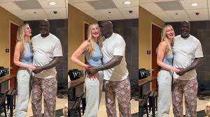 Shaquille O'Neal Gives Guilt-Free Kiss to World's Tallest Model Yekaterina Lisina in Viral Meet