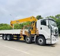 Isuzu Cyz52 420HP Side Loader Truck with 16ton Crane on Sale ...