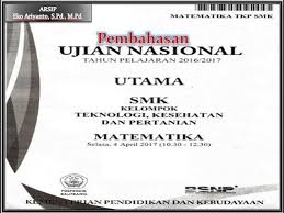 Maybe you would like to learn more about one of these? Video Pembahasan Soal Ujian Nasional Matematika Smk Teknologi Tahun 2016 2017 Youtube