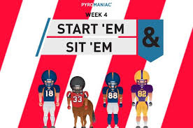 Start Em Sit Em For Week 4 Ems Novelty Sign Week