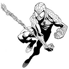 Disegno Di Spiderman Luomo Ragno Da Colorare Per Bambini