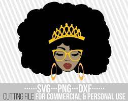 Beauty Black Queen Svg Red Lips Crown Clipart Melanin Afro Woman Black Girl Magic File For Cricut Silhouette Instant Download Black Girl Magic Art Afro Women Black Girl Magic