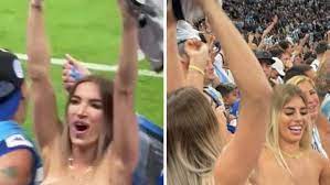Topless Argentina fan who flashed during World Cup final escapes punishment  in Qatar