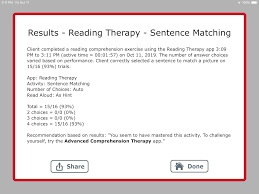 It works great and i've definitely noted improvements in naming. Reading Therapy App With Sentence Exercises Stroke Rehab Aphasia