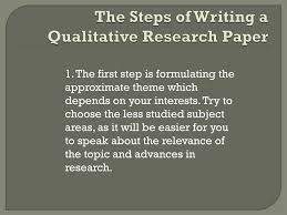 Writing a research paper is a time consuming task which incorporates the included time of doing the research and data gathering. Ppt How To Write A Qualitative Research Paper Powerpoint Presentation Id 7257548