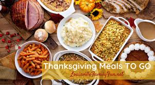 Traditional christmas dinner features turkey with stuffing, mashed potatoes, gravy, cranberry sauce, and vegetables such as carrots, turnip, parsnips, etc. Thanksgiving Meals To Go In Louisville Louisville Family Fun
