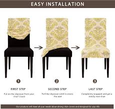 Make an offer on a great item today! 2 Bright Orange Subrtex Printed Slipcovers Stretch Removable Washable Elastic Parsons Chair Seat Covers For Dining Room Kitchen 2 Home Accessories Home Kitchen Mymobileindia Com