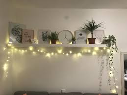 Raumdekoration Rosegold Pflanzen Gold Room Decor Aesthetic Room Decor Fairy Lights Bedroom