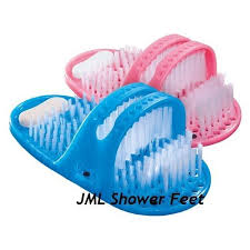Jml Shower Feet Foot Wash Clean Scrub Brush Bath Shoe With Pumice Stone For All Foot Wash Scrub Brush Cleaning