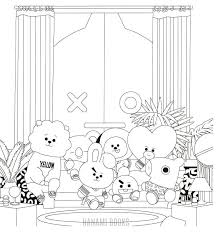 The one thing shooky hates most is milk. Bt21 Coloring Pages 80 Free Printable Coloring Pages