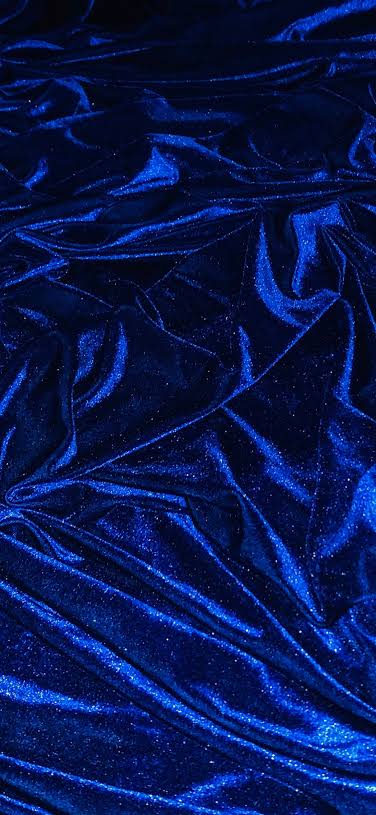 Royal Blue Velvet Velour Fabric 58'' PRICE PER METER