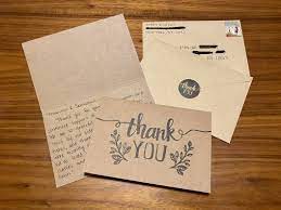 Embossed cards with complementary envelopes look much better than folded notebook paper stuffed in a plain envelope. Send Handwritten Thank You Cards Including Postage By Maryjmurphy22 Fiverr