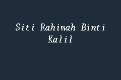 Sabri kama, kariyerine hangi hastanede devam ediyor ve iletişim bilgilerine bu sayfadan ulaşabilirsiniz. Siti Rahimah Binti Kalil Advocate And Solicitor In Klang