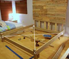 When you look at these from the side, they form an i shape. How To Build A Custom King Size Bed Frame The Thinking Closet