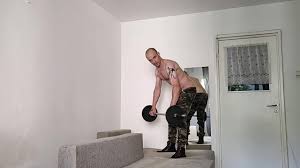 Loud moaning masturbation and workout after