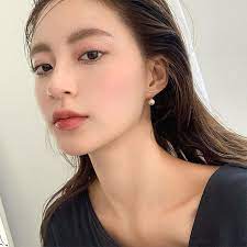Aomu Korea Design Metal Gold Geometric Irregular Circle Square Natural Freshwater Pearl Stud Earrings For Wome Glam Makeup Look Asian Makeup Looks Ulzzang Girl