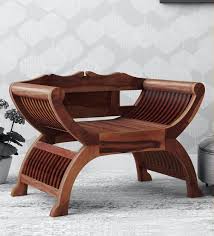 The most common solid wood teak material is wood. Buy William Solid Wood Armchair In Provincial Teak Finish Amberville By Pepperfry Online Wooden Armchairs Chairs Furniture Pepperfry Product