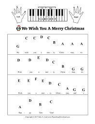Fur elise free easy printable sheet music for beginner piano. We Wish You A Merry Christmas Free Pre Staff Piano Sheet Music With Letters