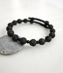 Black And White Bead Bracelet Meaning Lava Stones And Black Beads Bracelet Unisex Jewelry For Men Or Women Minimaliststyle Menstyl Black Beaded Bracelets Bracelets For Men Mens Beaded Bracelets
