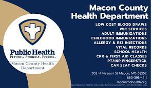 This website is designed to: Macon County Health Department