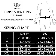 Mava Mens Compression Long Leggings Base Layer Tights For Workouts Running Cycling Sports Training Weightlifting All Weather Long Capri
