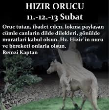 Hızır orucu, alevi inancında genellikle her yıl 13 şubat'ta başlayan ve 3 gün süren oruç. Hizir Orucu Hemen Hemen Tum Inanclarda Belcika Alevi Gencler Birligi Facebook