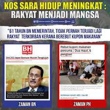 Kemaskini bantuan sara hidup rakyat 2021. Kos Sara Hidup Meningkat Rakyat Barisan Nasional Facebook