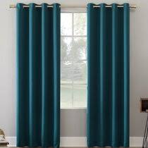 This way, the room can be painted teal through decorative pieces such as bedding, pillows, throw pillows, and wall arts. Dark Teal Curtains Wayfair