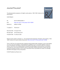 The definition of antiquated is something that is out of date, old or no longer useful. Pdf The Developmental Progression Of English Vowel Systems 1500 1800 Evidence From Grammarians
