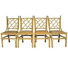 4 Real Not Faux Bamboo 1940 S Chinese Chippendale Chairs Hollywood Regency Chinese Chippendale Chairs Chippendale Chairs Bamboo Furniture