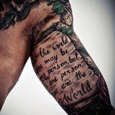 Cool Quote Inner Arm Tattoo Men Best Arm Tattoos For Men Cool Upper Lower Inner Front Back And Arm Tattoos For Guys Inner Arm Tattoos Arm Quote Tattoos