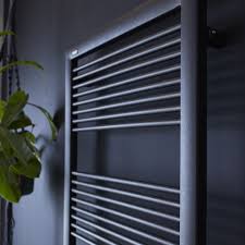Il Devient Urgent De Vous Detendre Profitez D Une Salle De Bains Spacieuse Doublement Equipee D Une Douche Et Seche Serviette Idee Salle De Bain Eau Chaude