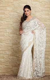 White Indian Wedding Dress Stylist Dress For Women Indian Bridal Dress White Indian Wedding Dress Sari Wedding Dresses