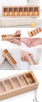 Shop with afterpay on eligible items. Wooden Portable Travel 8 Slots Compartment Pill Box Medicine Tablet Holder Dispenser Case Organizer Jewelry Pill Organizer Ideas Pill Organizer Jewerly Storage