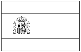 Bandera De España Para Colorear