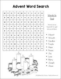 Advent Word Search For Kids Free Printables With Two Versions Advent Crafts Printables Free Kids Advent Activities