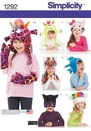Simplicity 1292 Child S Hat And Mittens In Three Sizes Sewing Patterns For Kids Childrens Hats Kids Hats